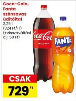 Spar Coca-Cola, Fanta szénsavas üdítőital ajánlat