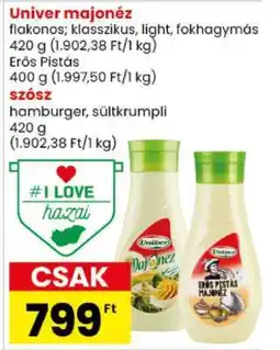 Spar UNIVER﻿﻿ Majonéz ajánlat