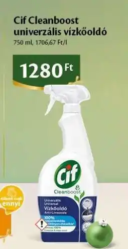 EcoFamily Cif Cleanboost univerzális vízkőoldó ajánlat