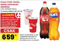 Spar Coca-Cola, Fanta, Sprite szénsavas üdítőital ajánlat