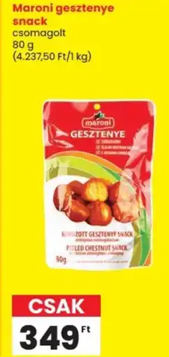 Spar Maroni gesztenye snack ajánlat