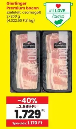 Spar Gierlinger Premium bacon ajánlat