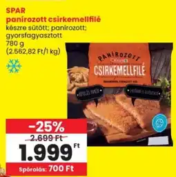 Spar SPAR panírozott csirkemellfilé ajánlat