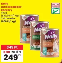 Spar Nelly macskaeledel-konzerv ajánlat