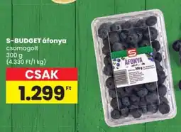 Spar S-BUDGET áfonya ajánlat