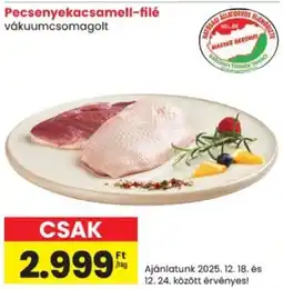 Spar Pecsenyekacsamell-filé ajánlat
