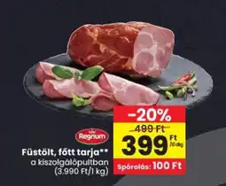 Spar Regnum Füstölt, főtt tarja ajánlat