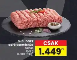 Spar S-BUDGET darált sertéshús ajánlat