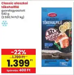 Spar Classic alaszkai tőkehalfilé ajánlat