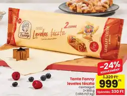 Spar Tante Fanny leveles tészta ajánlat