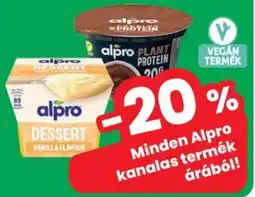 Spar Alpro kanalas termék ajánlat