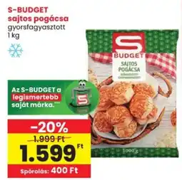 Spar S-BUDGET sajtos pogácsa ajánlat