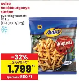 Spar Aviko hasábburgonya sütőbe ajánlat