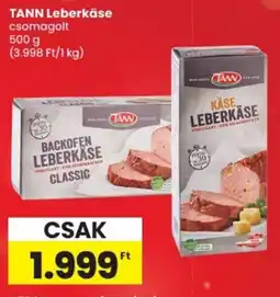 Spar TANN Leberkäse csomagolt ajánlat