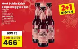 Spar Mort Subite Kriek belga meggyes sör ajánlat
