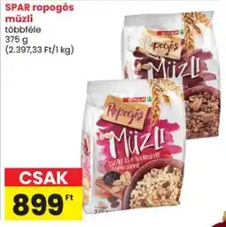 Spar SPAR ropogós müzli ajánlat