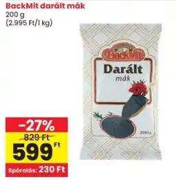 Spar BackMit darált mák ajánlat