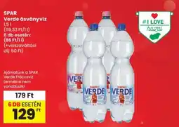 Spar SPAR Verde ásványvíz ajánlat