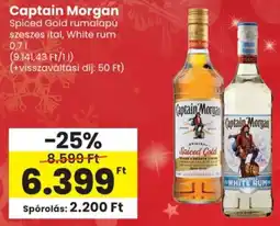 Spar Captain Morgan Spiced Gold rumalapú ajánlat