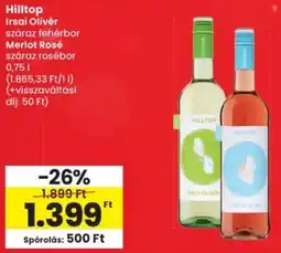 Spar Hilltop Irsai Olivér / Merlot Rosé ajánlat