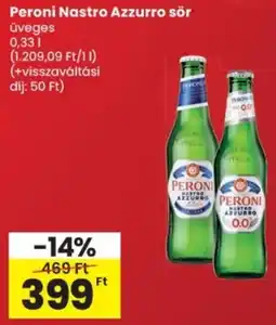 Spar Peroni Nastro Azzurro sör ajánlat