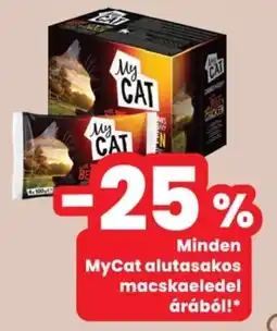Spar MyCat alutasakos macskaeledel ajánlat