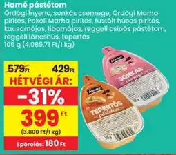 Spar Hamé pástétom ajánlat