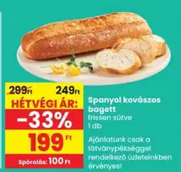 Spar Spanyol kovászos bagett ajánlat