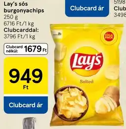 Tesco Lay's sós burgonyachips ajánlat