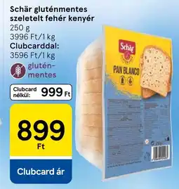 Tesco Schär gluténmentes szeletelt fehér kenyér ajánlat