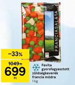 Tesco Fevita gyorsfagyasztott zöldségkeverék francia módra ajánlat