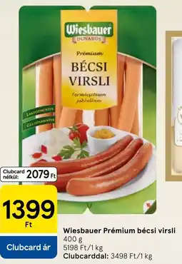 Tesco Wiesbauer Prémium bécsi virsli ajánlat