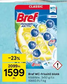Tesco Bref WC-frissítő blokk ajánlat