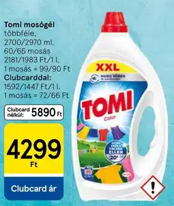 Tesco Tomi mosógél ajánlat