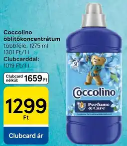 Tesco Coccolino öblítőkoncentrátum ajánlat