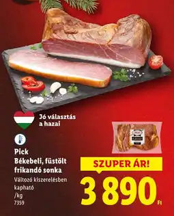 Lidl Pick Békebeli, füstölt frikandó sonka ajánlat