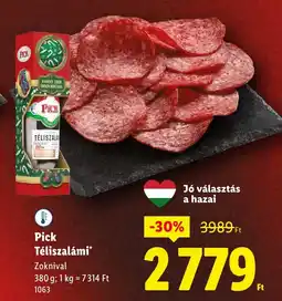 Lidl Pick Téliszalámi ajánlat