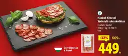 Lidl Hazánk Kincsei Szeletelt szárazkolbász ajánlat
