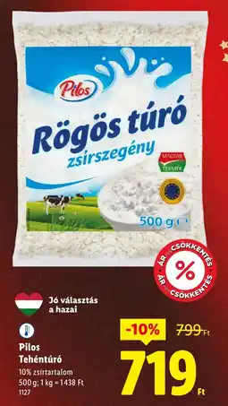 Lidl Pilos Tehéntúró ajánlat
