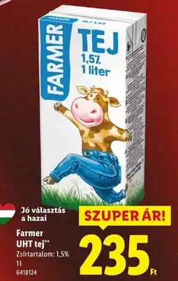 Lidl Farmer UHT tej ajánlat