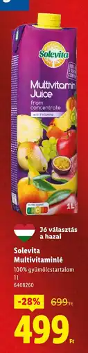 Lidl Solevita Multivitaminlé ajánlat