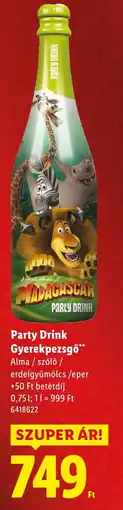 Lidl Party Drink Gyerekpezsgő ajánlat