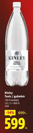 Lidl Kinley Tonic / gyömbér ajánlat