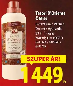 Lidl Tesori D'Oriente Öblítő ajánlat