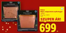 Lidl Deluxe Májas / májpástétom aszpikréteggel ajánlat