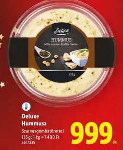 Lidl Deluxe Hummusz ajánlat