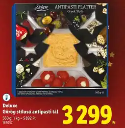 Lidl Deluxe Görög stílusú antipasti tál ajánlat