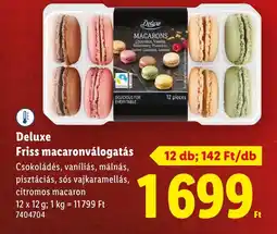 Lidl Deluxe Friss macaronválogatás ajánlat