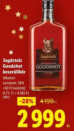 Lidl Jagdstolz Goodshot keserűlikőr ajánlat