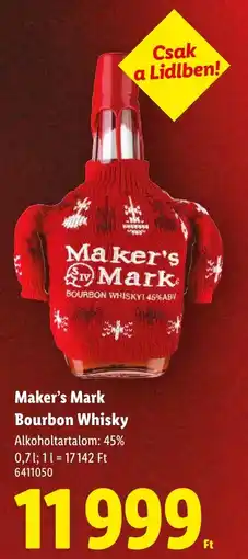 Lidl Maker's Mark Bourbon Whisky ajánlat